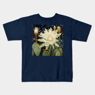 Cereus Night Blooming Cactus Flower II Kids T-Shirt